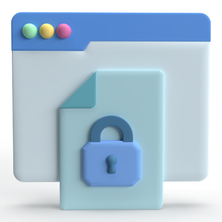 Dados confidenciais  3D Icon