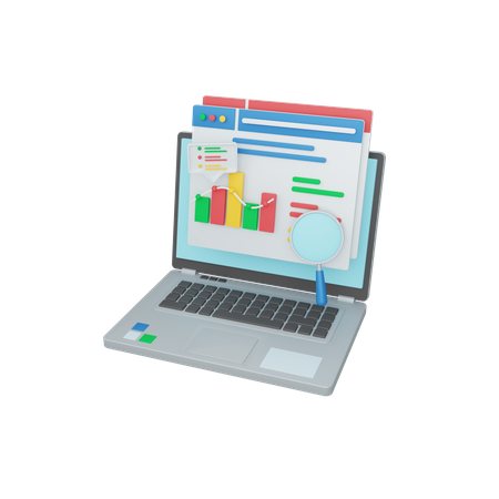 Dados de análise de negócios  3D Icon