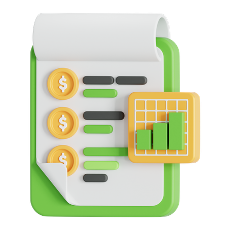 Dados de renda  3D Icon