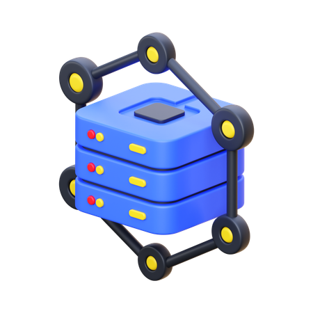 Dados do servidor  3D Icon