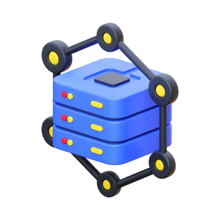 Dados do servidor  3D Icon