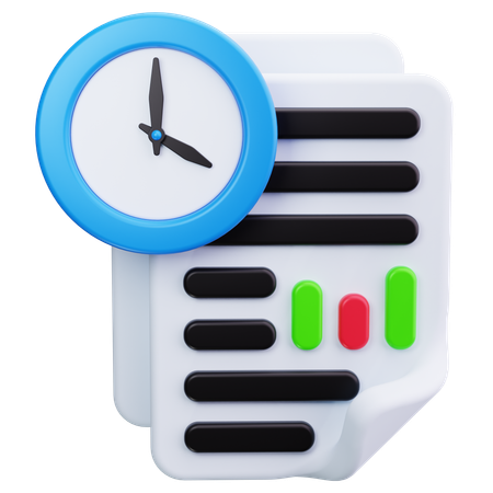 Dados em tempo real  3D Icon