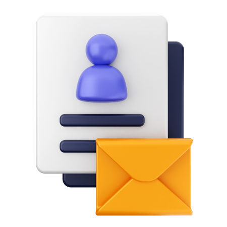 Dados de e-mail  3D Icon