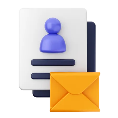 Dados de e-mail  3D Icon