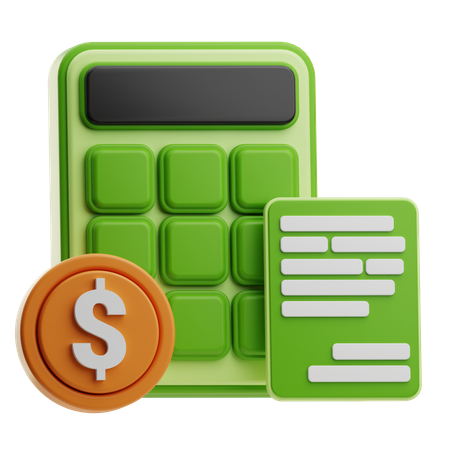 Financiamento de dados  3D Icon