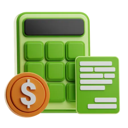 Financiamento de dados  3D Icon