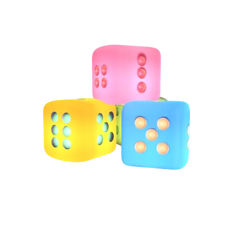 Dados de jogo  3D Icon