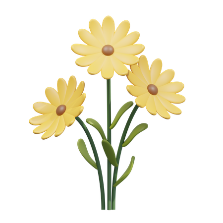 Daffodil Flower  3D Icon