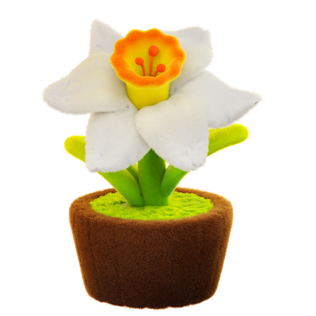 Daffodils Flower  3D Icon