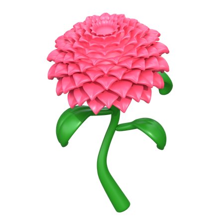 Dahlia Flower  3D Icon