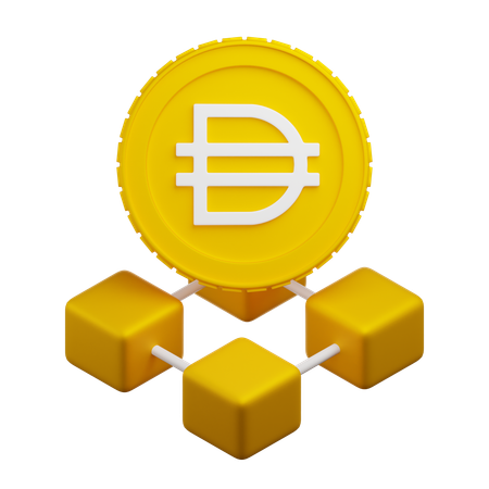 Dai Blockchain  3D Icon