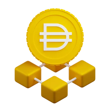 Dai Blockchain  3D Icon