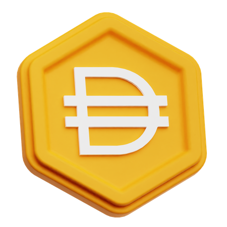 Dai Coin  3D Icon