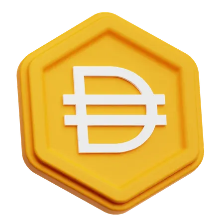 Dai Coin  3D Icon