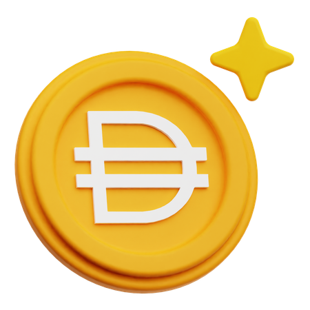 Dai Coin  3D Icon