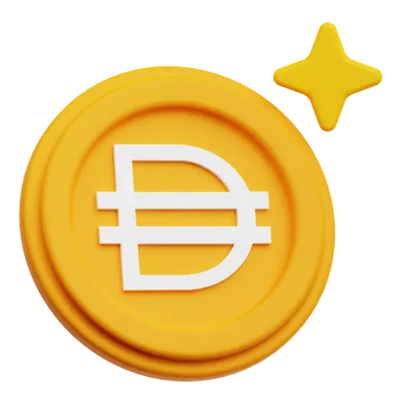 Dai Coin  3D Icon