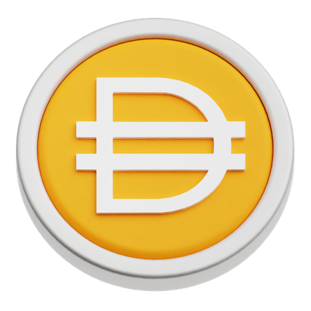 Dai Coin  3D Icon