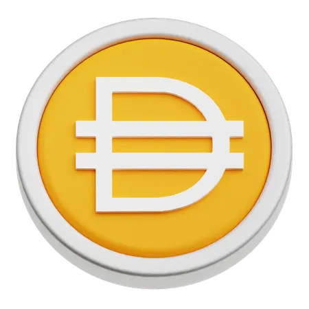 Dai Coin  3D Icon
