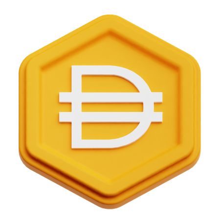 Dai Coin  3D Icon