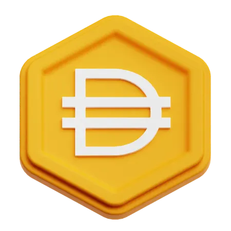 Dai Coin  3D Icon