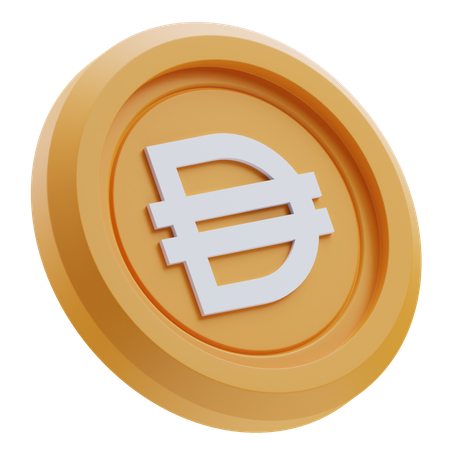Criptomoneda dai  3D Icon