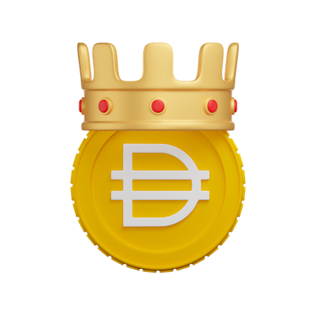Dai Crypto Crown  3D Icon