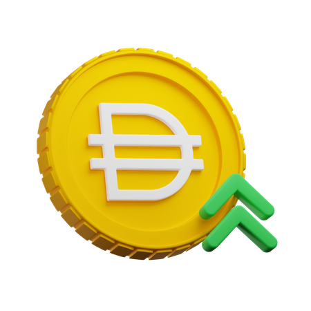 Dai Crypto Growth  3D Icon
