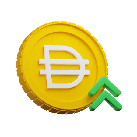Dai Crypto Growth  3D Icon