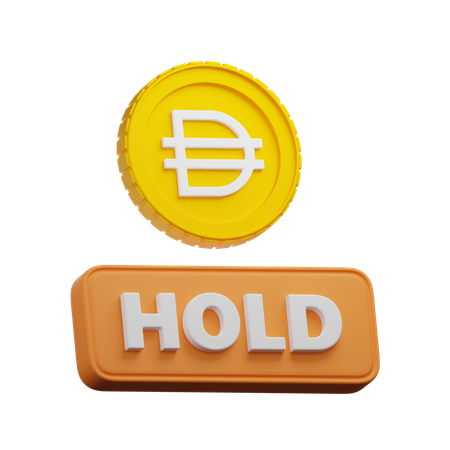 Dai Crypto Hold  3D Icon