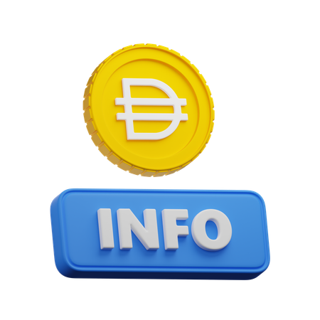 Dai Crypto Info  3D Icon