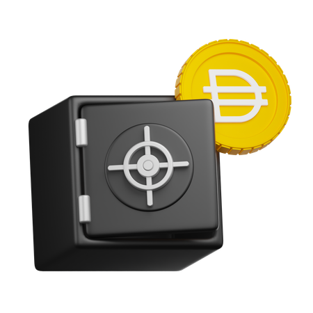 Dai Crypto Locker  3D Icon