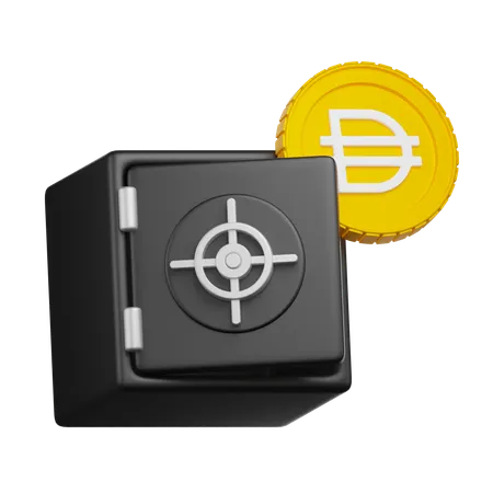 Dai Crypto Locker  3D Icon