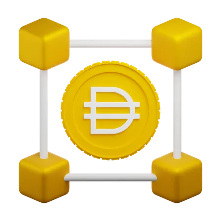 Dai Crypto Network  3D Icon