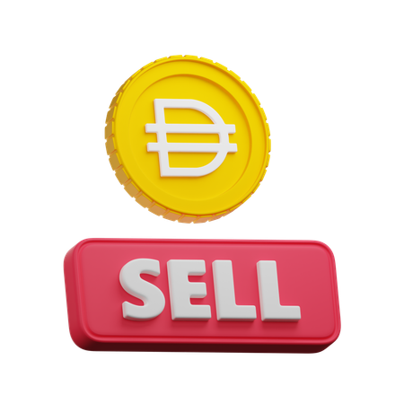 Dai Crypto Sell  3D Icon