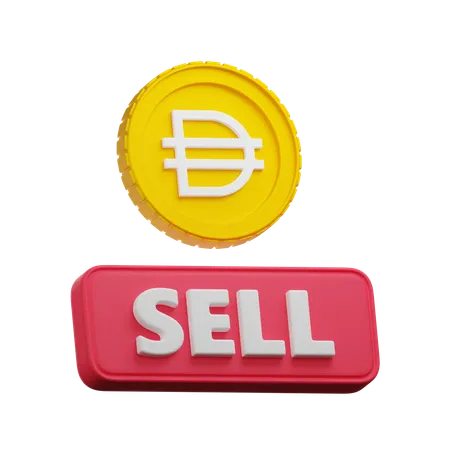 Dai Crypto Sell  3D Icon