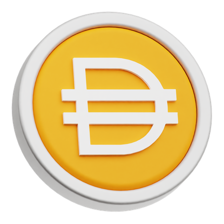 Dai Token  3D Icon