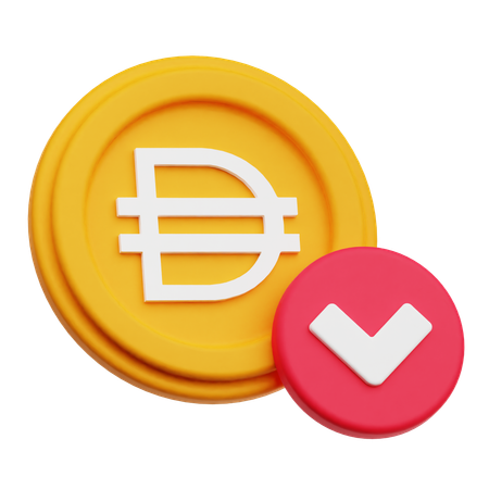 Token dai caído  3D Icon