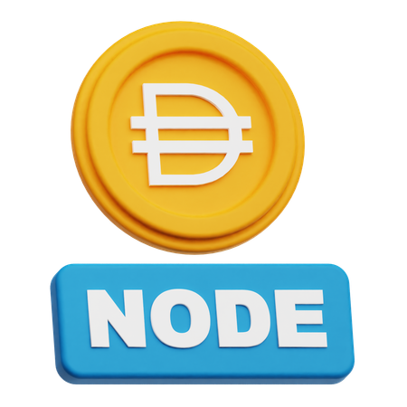 Nó de token dai  3D Icon