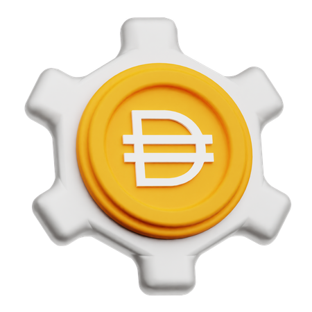 Dai Token Settings  3D Icon
