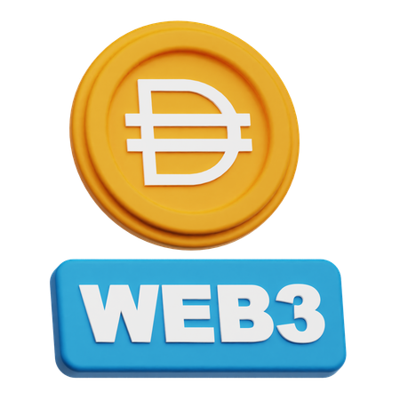 Dai Web 3  3D Icon