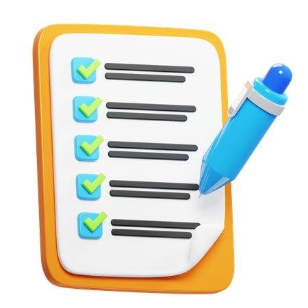 Daily Checklist  3D Icon