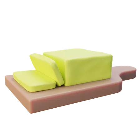 3 D Dairy Butter Milk 3D Icon