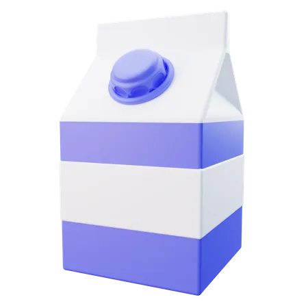 3 D Dairy Carton Milk 3D Icon