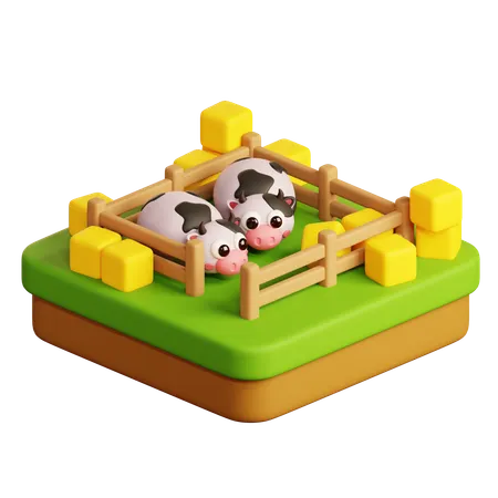 Dairy Farm  3D Icon