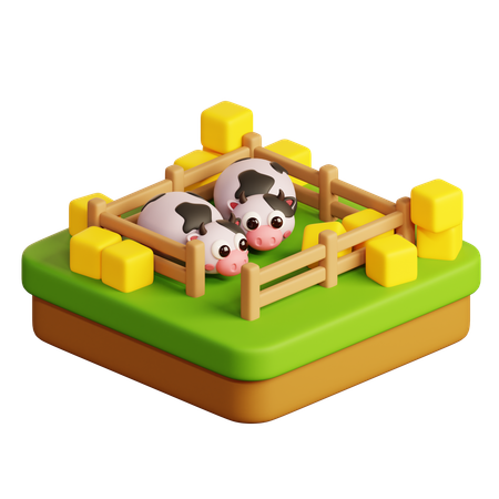 Dairy Farm  3D Icon