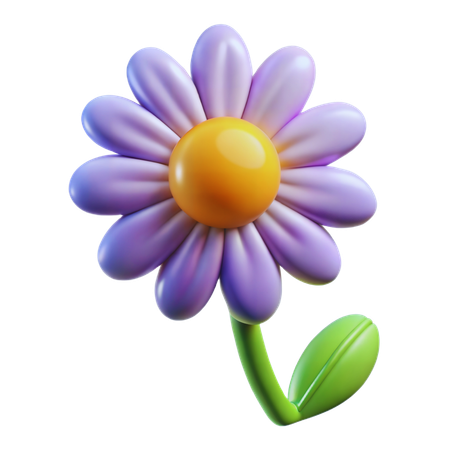 Daisy flower  3D Icon