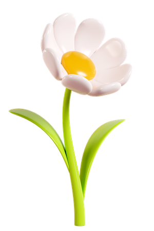 Daisy Flower  3D Icon