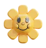 Daisy flower smile face