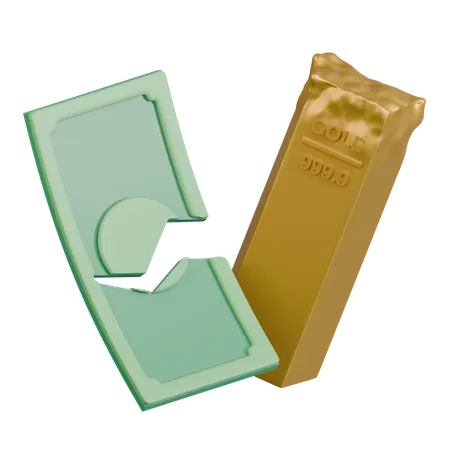 Damage Money And Gold  3D Icon