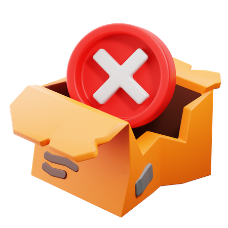 Damaged Package  3D Icon